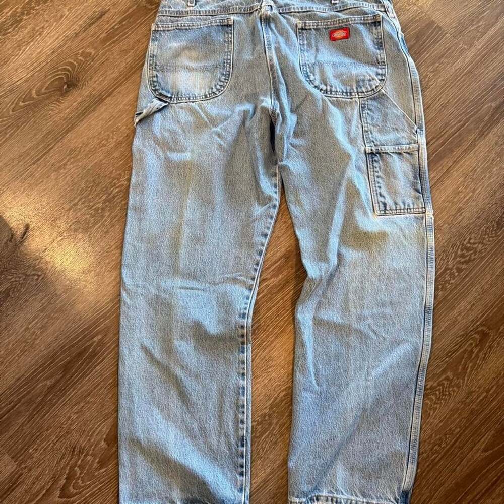 Dickies Carpenter Jeans 38x32 Light Wash Denim Workwear